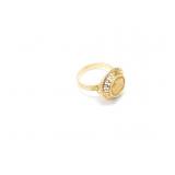 3.4g 14k yg ring;