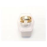 13.1g 14k yg plain band;