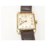 14k yg illinois wrist watch with 19 jewel non