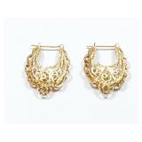 5.9g 14k yg pr earrings;