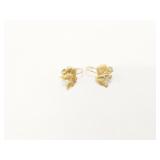 2.5g 14k yg pr elephant earrings;