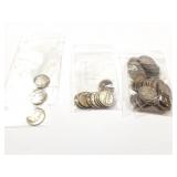 50 - DIMES MERCURY 1935-1945; 10 - DIMES MERCURY