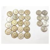 7 - HALF DOLLARS WALKING LIBERTY 1944-1946; 19 -