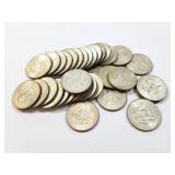 34 - HALF DOLLARS KENNEDY 1965-1968;