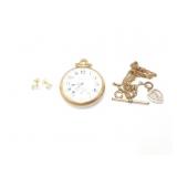 open face hamilton pocket watch (not running) 21