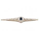 18k wg/yg bracelet with several diamond chips and
