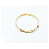 22k yg adjustable bracelet 3.6g;