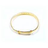 22k yg adjustable bracelet 13.1g;