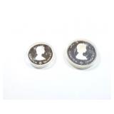 5 dollar .7227 asw; 10 dollar 1.4453 asw;