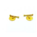 22k yg pr cufflinks 8.3g;