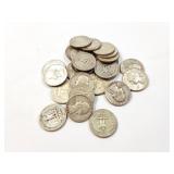 25 - QUARTERS WASHINGTON 1941-1964;