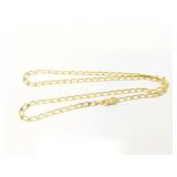 24.7g 14k yg necklace;