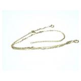 14k yg chain 6g;