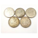 5 - DOLLARS MORGAN 1921;