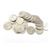 25 - QUARTERS WASHINGTON 1941-1958;