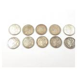 10 - DOLLARS MORGAN 1880-1921;