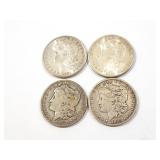 4 - DOLLARS MORGAN 1881-1883;