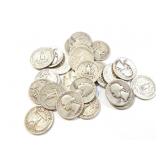 25 - QUARTERS WASHINGTON 1941-1962;