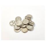 25 - QUARTERS WASHINGTON 1941-1962;