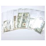 30 - NOTES $1 1976 W/ 13 CENT STAMP PARTIAL SEQ