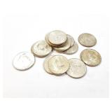 15 - HALF DOLLARS KENNEDY 1964;