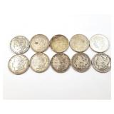 10 - DOLLARS MORGAN 1879-1921;