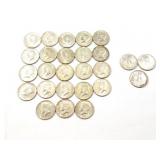 23 - HALF DOLLARS KENNEDY 1964-1969; 3 - HALF