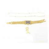 1.9g 10k yg mickey mouse pendant; mens longines