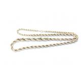22.9g 14k yg rope chain;
