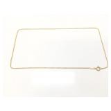 6.1g 18k yg necklace;