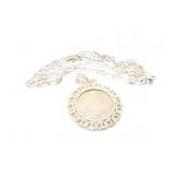 74.4g .925 chain and pendant that has a maria