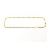 21.1g 14k yg rope chain;