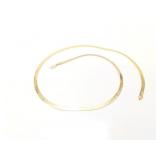 13.5g 14k yg herrinbone chain;