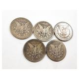 5 - DOLLARS MORGAN 1879-1899;