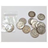 12 - HALF DOLLARS FRANKLIN 1951-1963; HALF DOLLAR