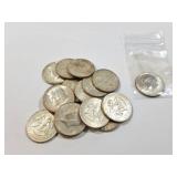 15 - HALF DOLLARS KENNEDY 1964 & 1965; HALF