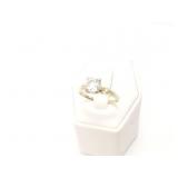 2.9g 10k wg ring with 1.73ct euro cut diamond