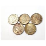 5 - DOLLARS PEACE 1922;