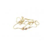 3.4g 14k yg chain;