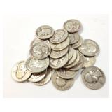 25 - QUARTERS WASHINGTON 1941-1962;