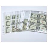 15 - NOTES $2 1953, 5 - NOTES $2 1963; NOTE $20