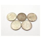 5 - DOLLARS MORGAN 1921;