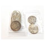 10 - HALF DOLLARS FRANKLIN 1950-1963; 2 - HALF