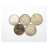 5 - DOLLARS MORGAN 1921;