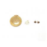 open face gold toned seneca pocket watch (not