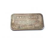 SILV TROY 1OZ REFINERS ASSAYERS INGOT;