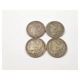 4 - DOLLARS MORGAN 1879 & 1880;
