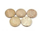 5 - DOLLARS PEACE 1922-1935;