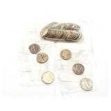 DIME MERCURY 1943; DIME ROOSEVELT 1955; DIME