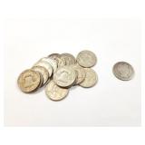 13 - HALF DOLLARS FRANKLIN 1950-1963; HALF DOLLAR